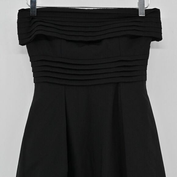 C/MEO COLLECTIVE Dress Womens Size S Black Visceral Strapless Midi Gown Solid - Picture 3 of 12